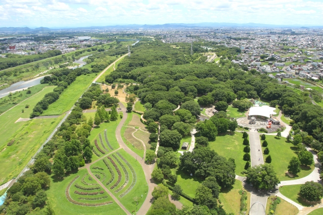 138タワーパークの園内風景